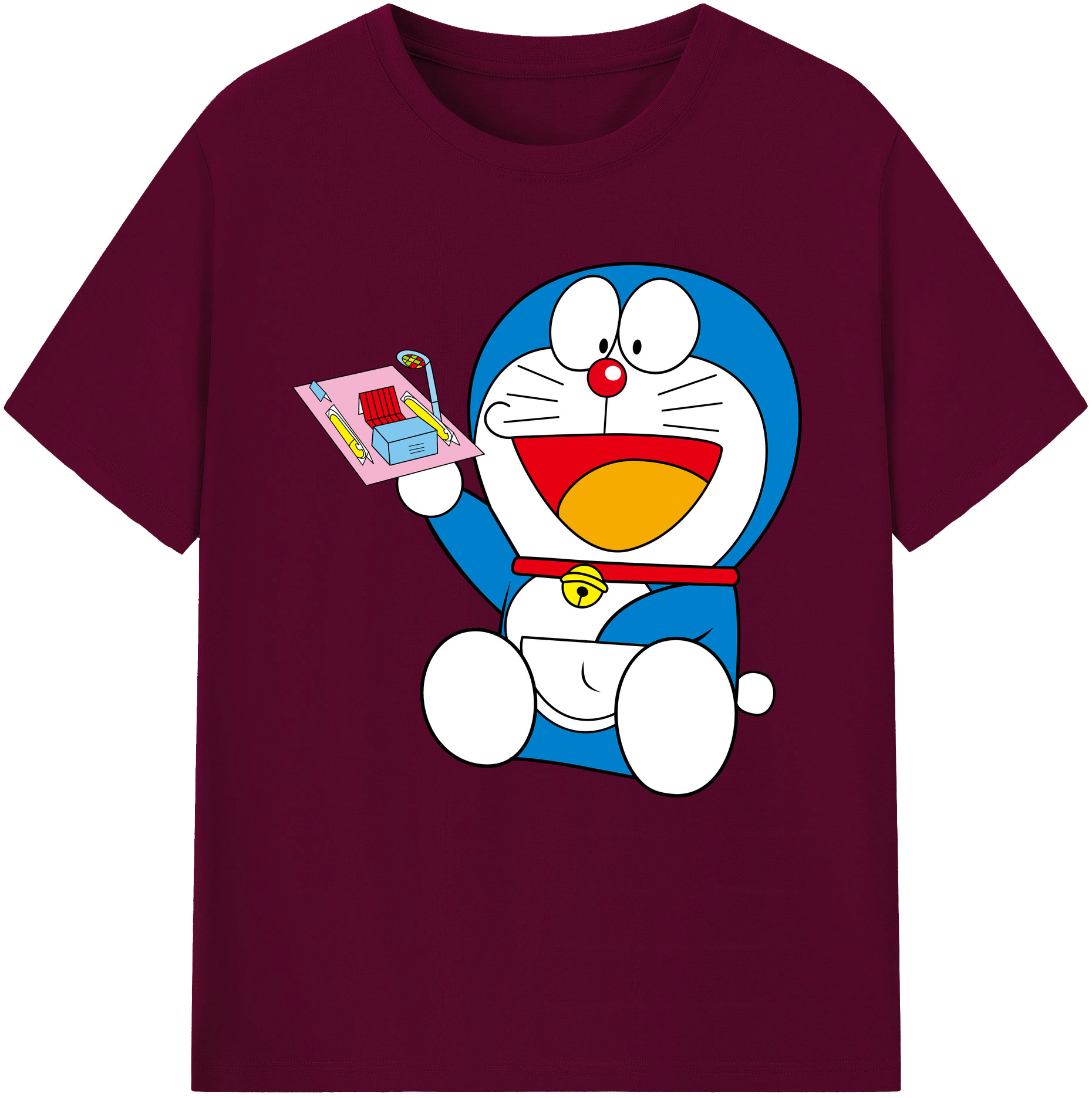 （画像用） ドラえもん Doraemon レディースカジュアルプリントTシャツ（綿100％）